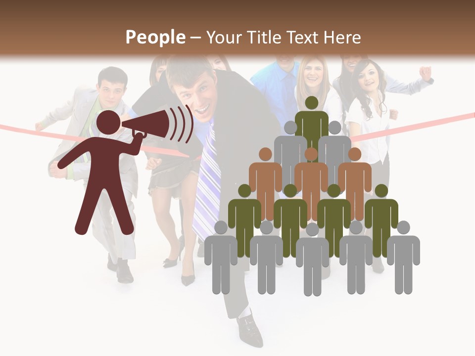 Race People Position PowerPoint Template