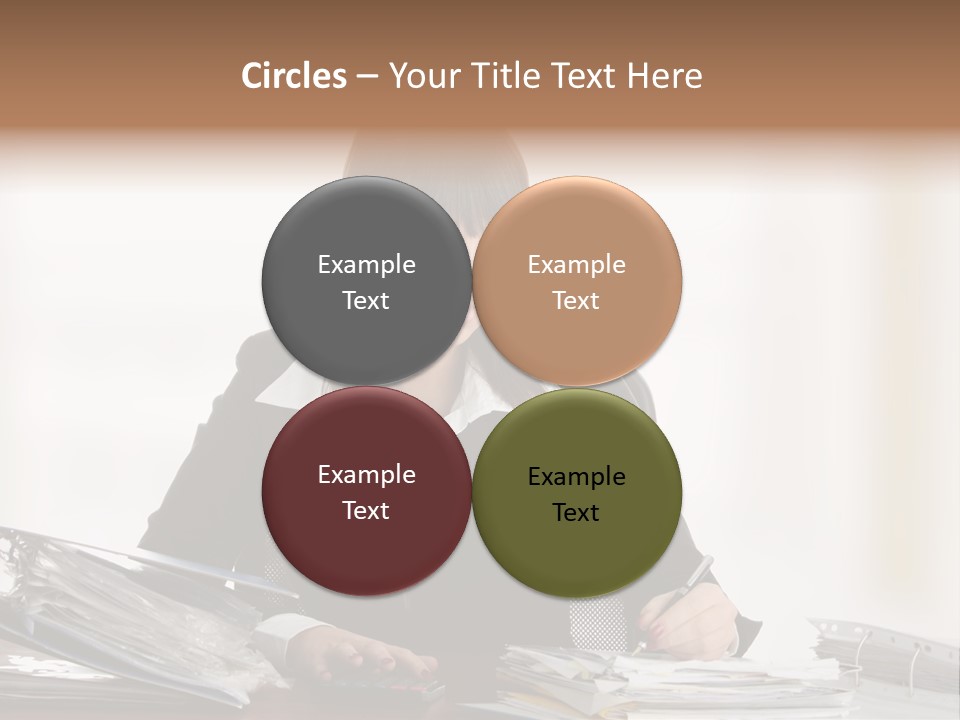 Brunette Banking  PowerPoint Template