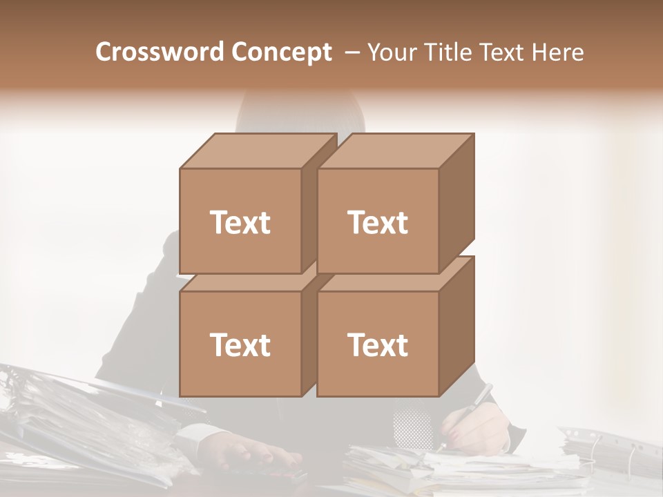 Brunette Banking  PowerPoint Template