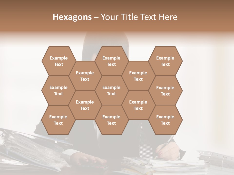 Brunette Banking  PowerPoint Template