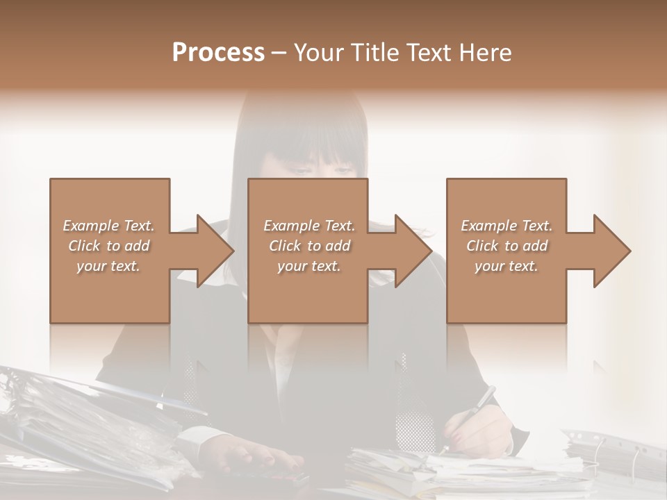 Brunette Banking  PowerPoint Template