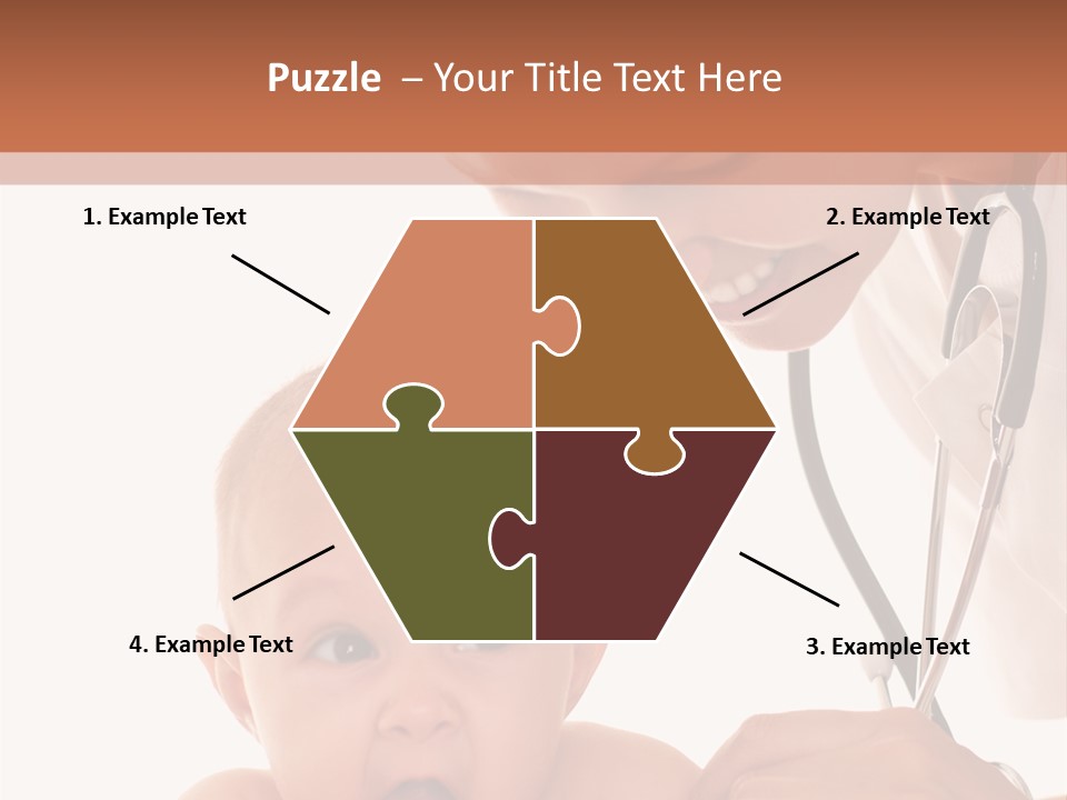 Childhood Youth White PowerPoint Template