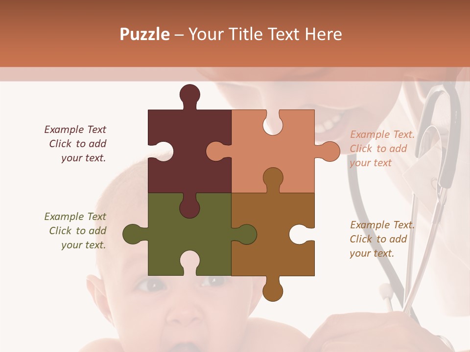 Childhood Youth White PowerPoint Template