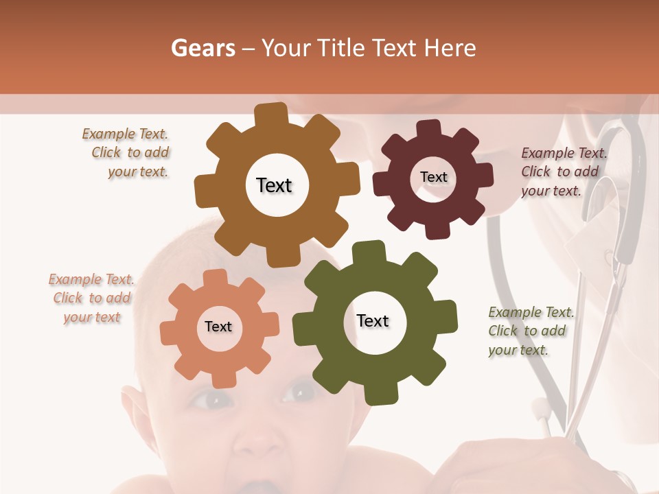 Childhood Youth White PowerPoint Template