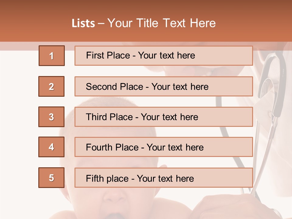 Childhood Youth White PowerPoint Template