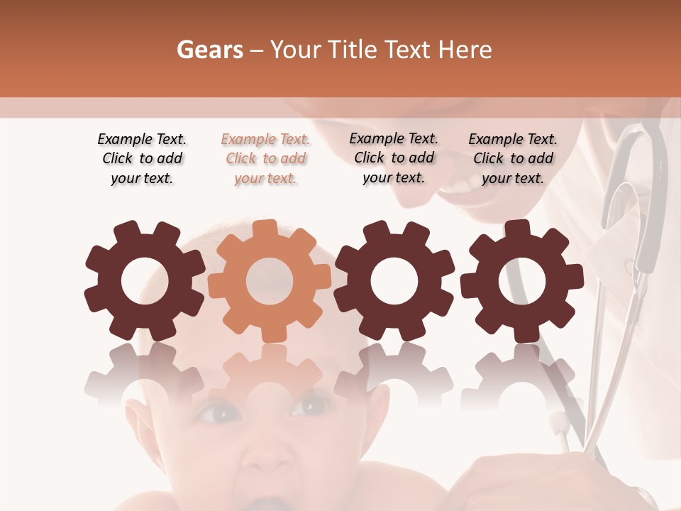 Childhood Youth White PowerPoint Template