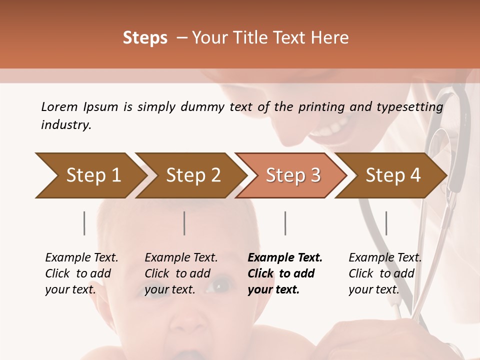 Childhood Youth White PowerPoint Template