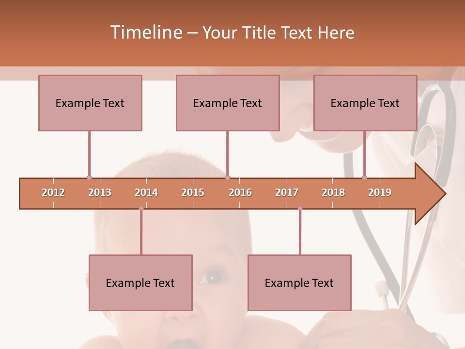 Childhood Youth White PowerPoint Template