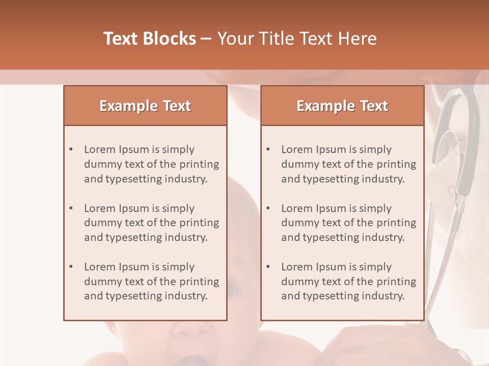 Childhood Youth White PowerPoint Template