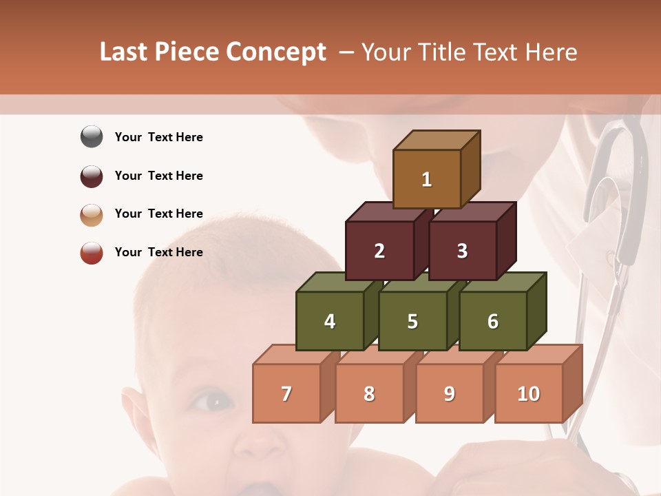 Childhood Youth White PowerPoint Template