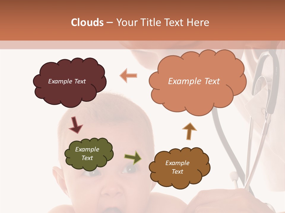 Childhood Youth White PowerPoint Template