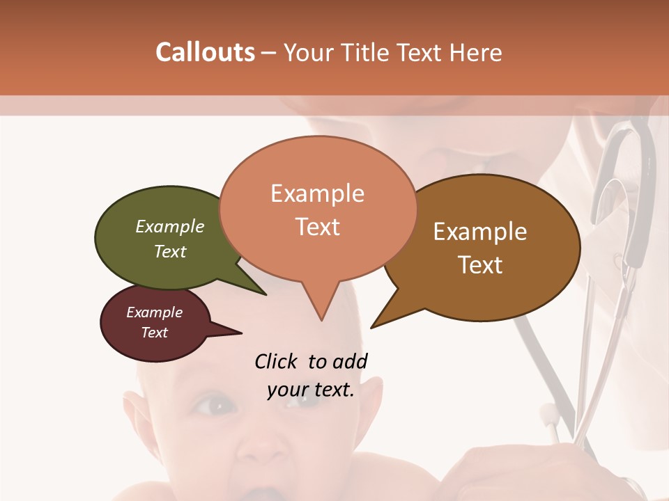 Childhood Youth White PowerPoint Template