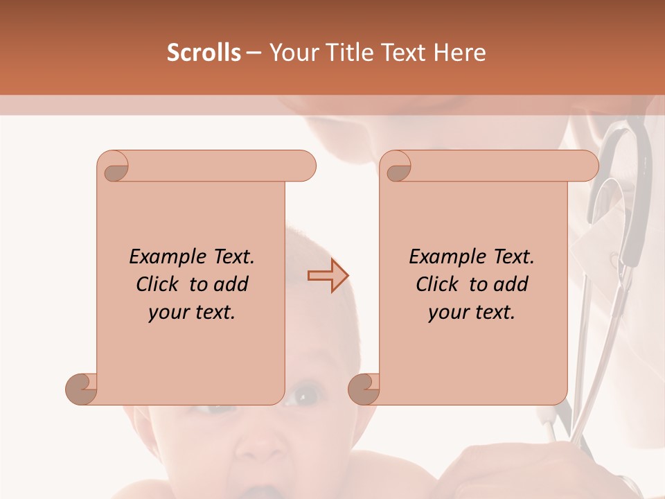 Childhood Youth White PowerPoint Template