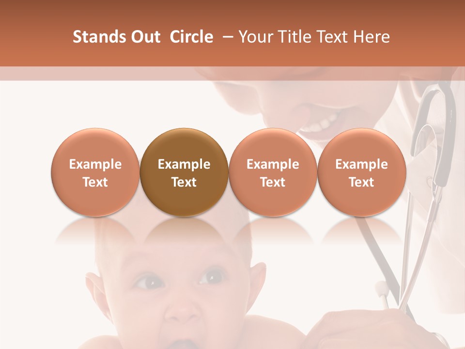 Childhood Youth White PowerPoint Template