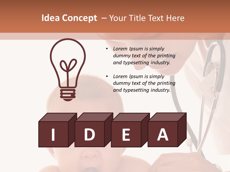 Childhood Youth White PowerPoint Template