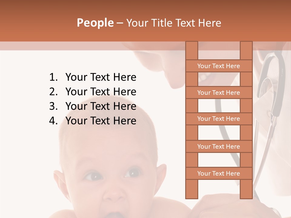 Childhood Youth White PowerPoint Template