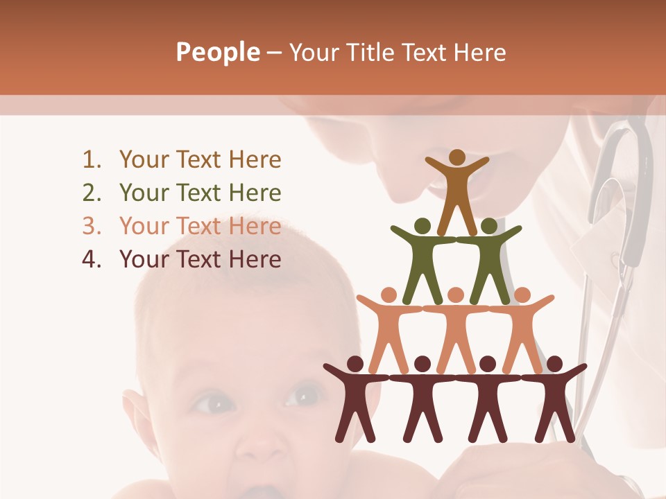 Childhood Youth White PowerPoint Template