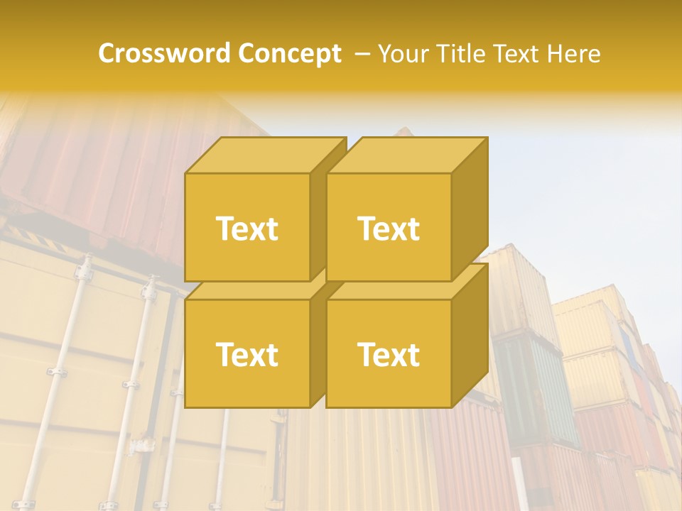 World Industrial Crane PowerPoint Template