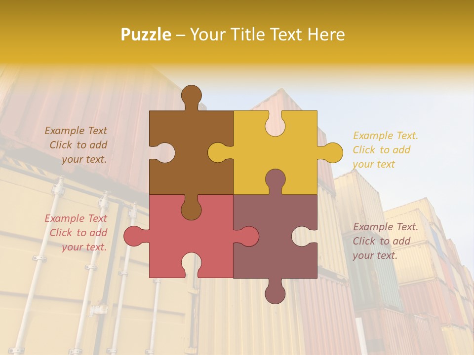 World Industrial Crane PowerPoint Template
