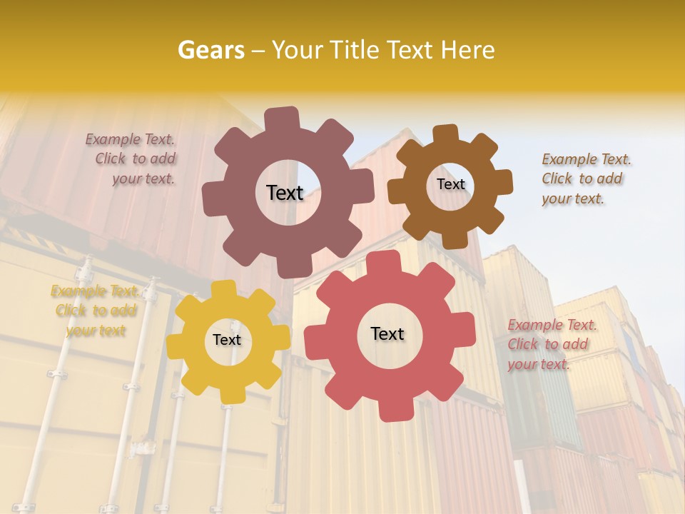 World Industrial Crane PowerPoint Template