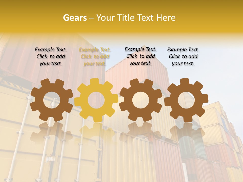 World Industrial Crane PowerPoint Template