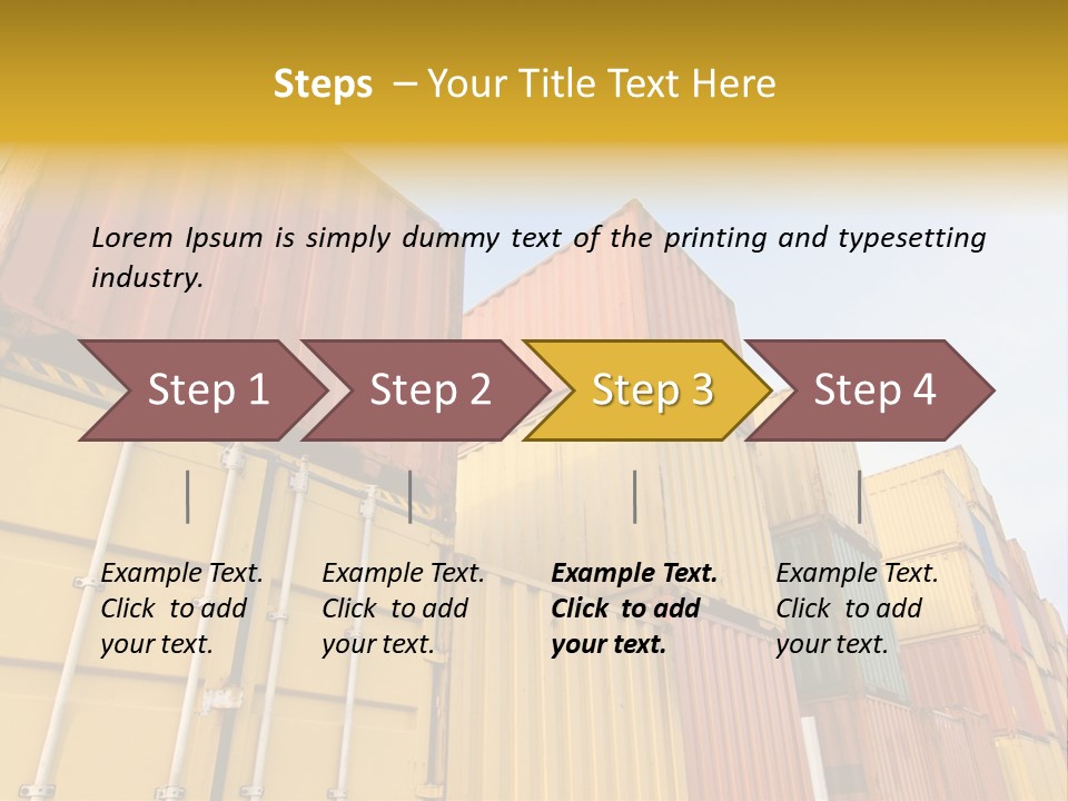 World Industrial Crane PowerPoint Template
