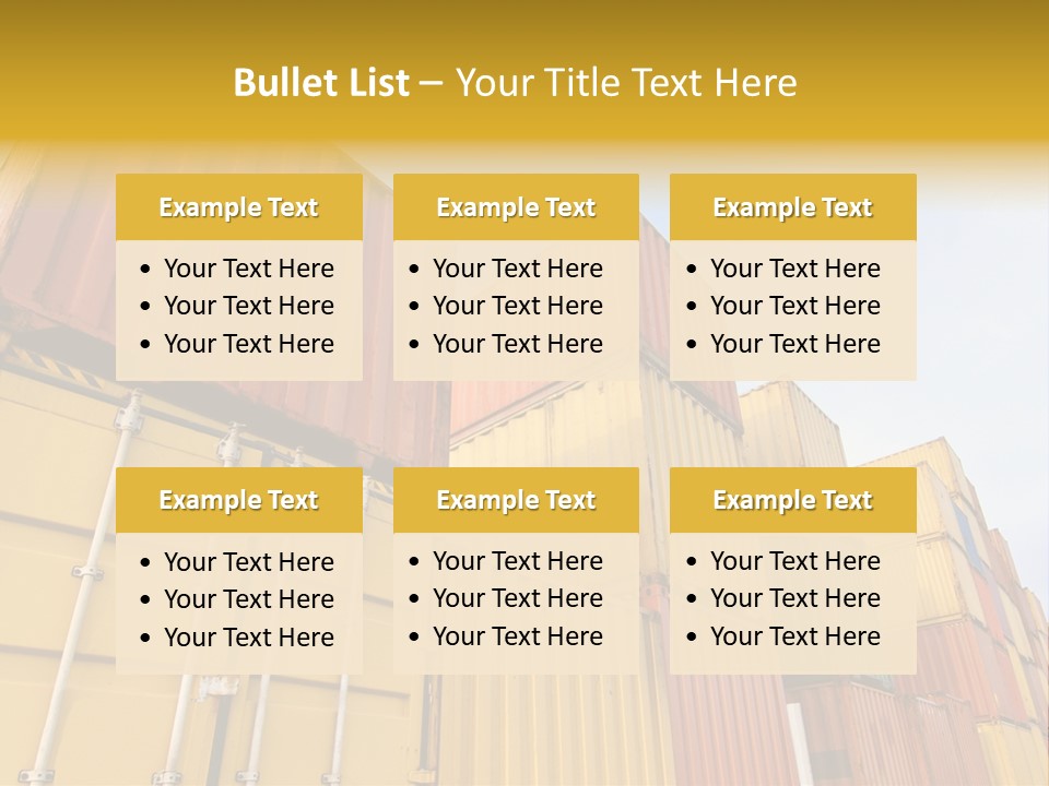 World Industrial Crane PowerPoint Template