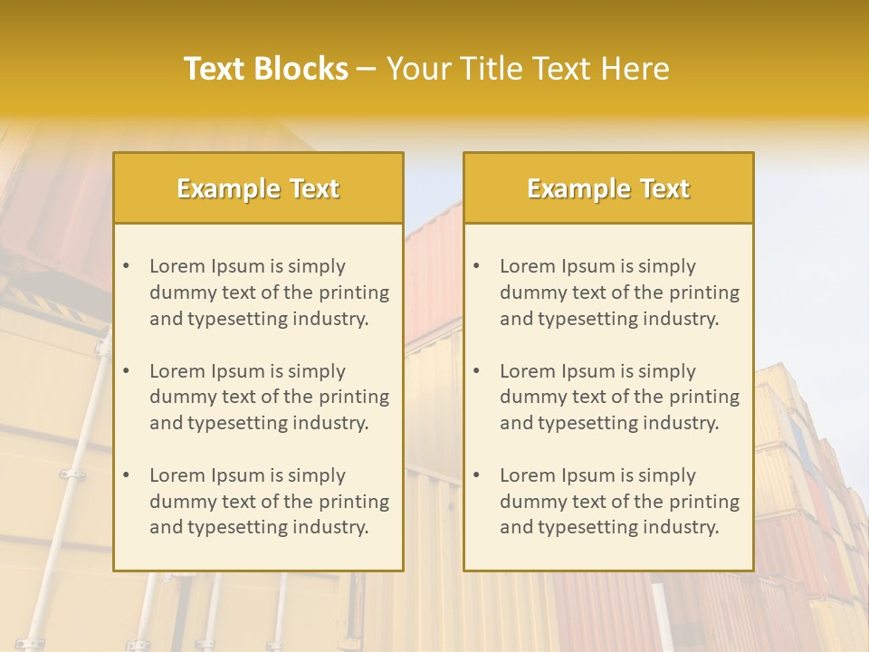 World Industrial Crane PowerPoint Template
