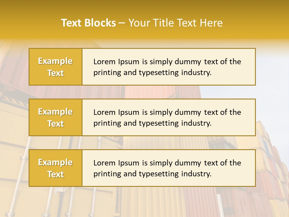 World Industrial Crane PowerPoint Template
