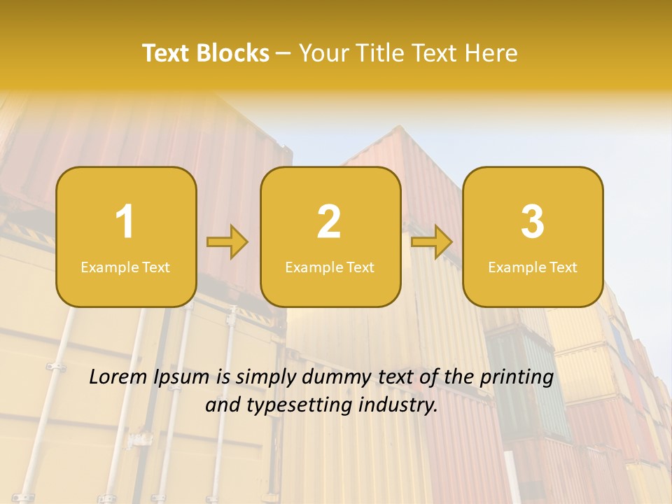 World Industrial Crane PowerPoint Template