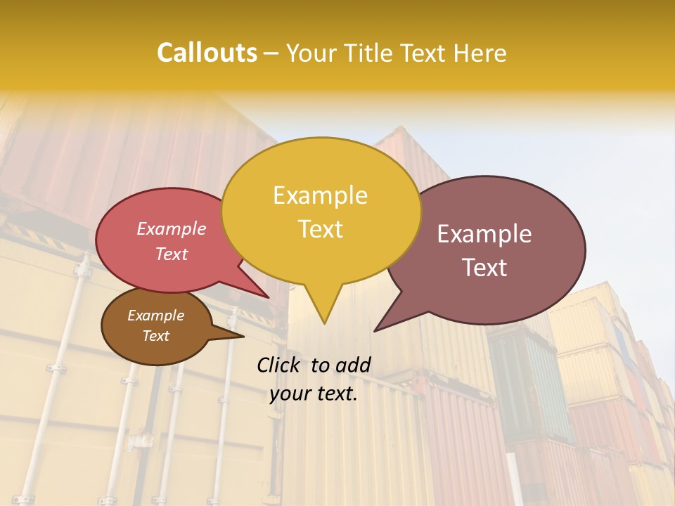 World Industrial Crane PowerPoint Template