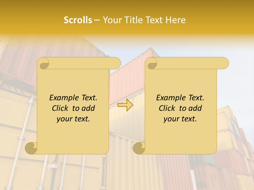 World Industrial Crane PowerPoint Template