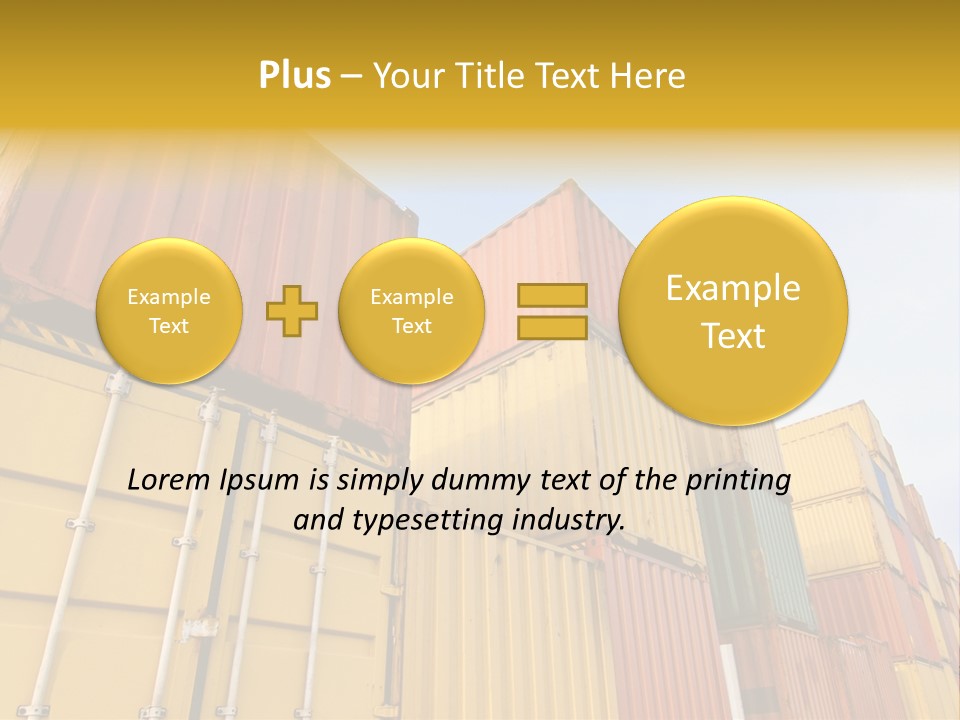 World Industrial Crane PowerPoint Template