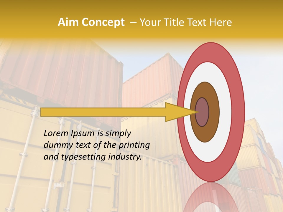 World Industrial Crane PowerPoint Template