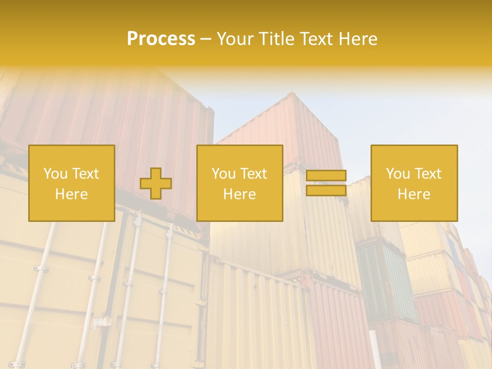 World Industrial Crane PowerPoint Template