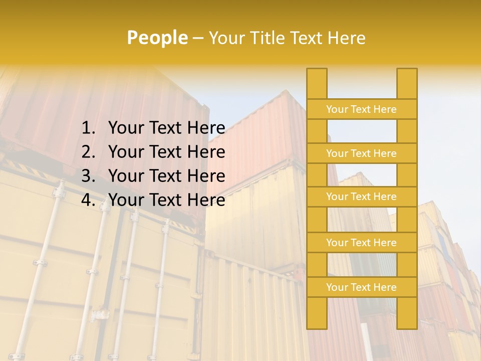 World Industrial Crane PowerPoint Template