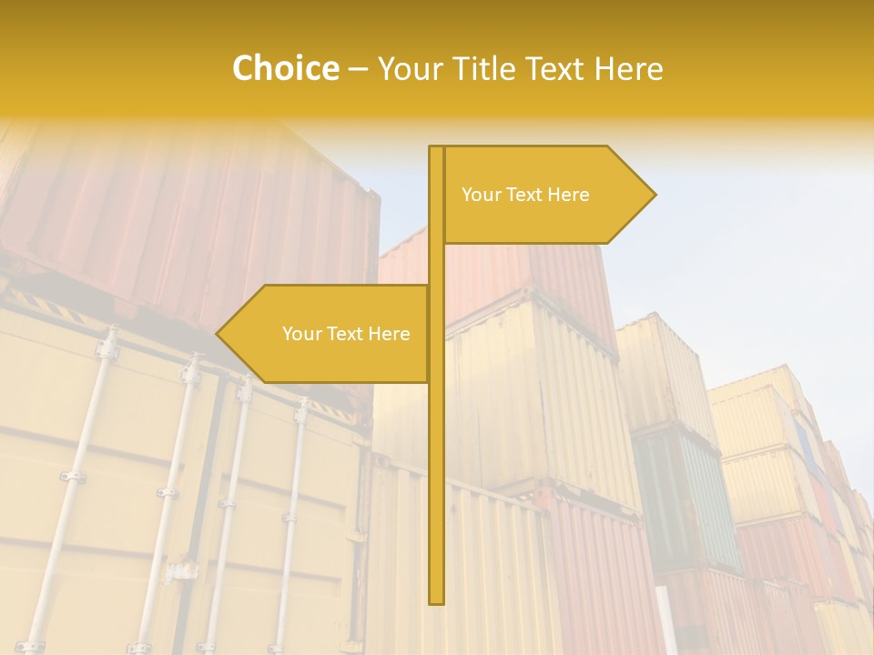 World Industrial Crane PowerPoint Template