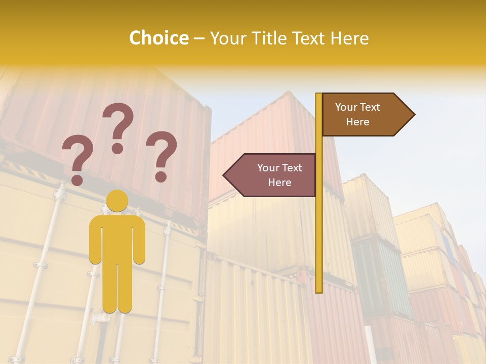 World Industrial Crane PowerPoint Template