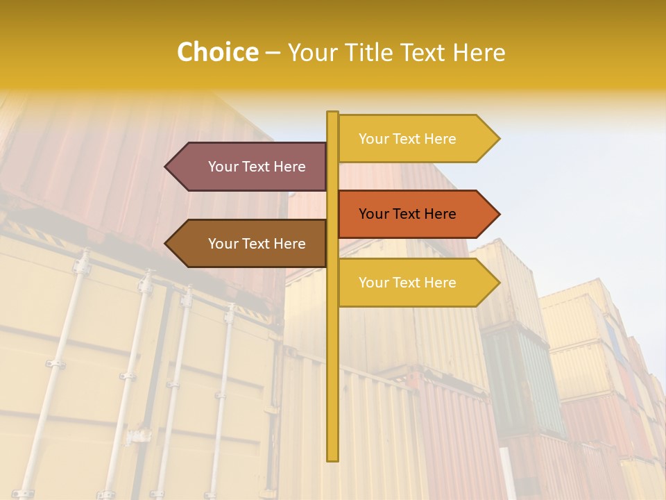 World Industrial Crane PowerPoint Template