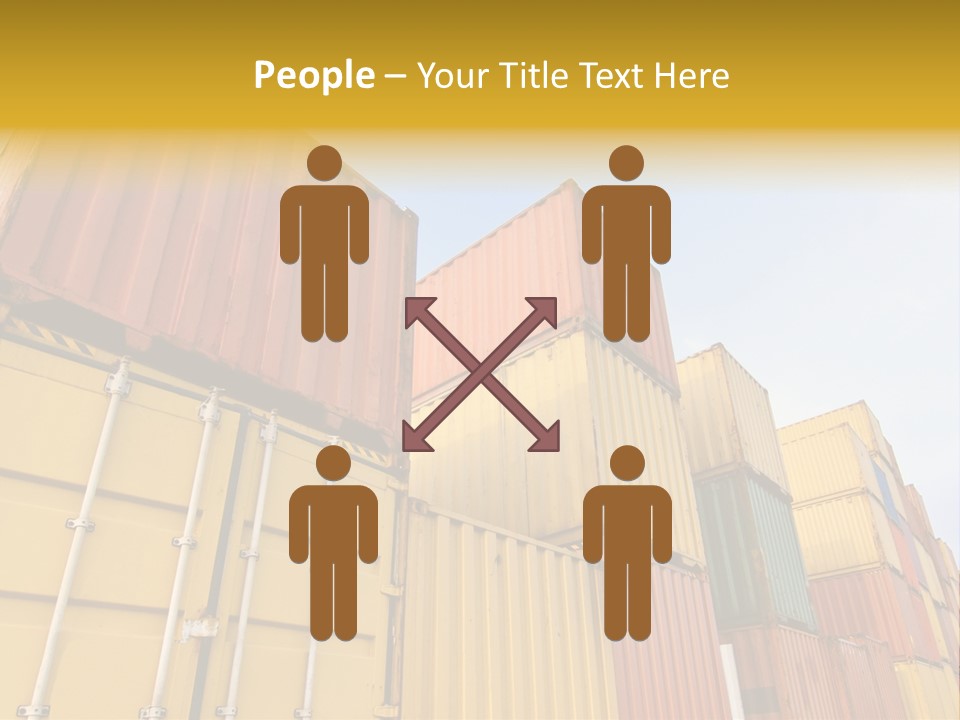 World Industrial Crane PowerPoint Template