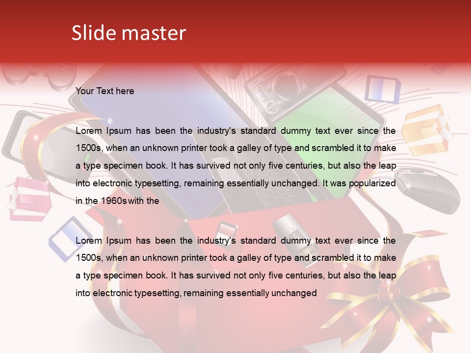 Joystick Internet Silk PowerPoint Template