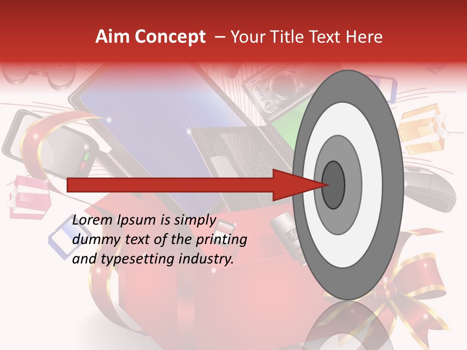 Joystick Internet Silk PowerPoint Template