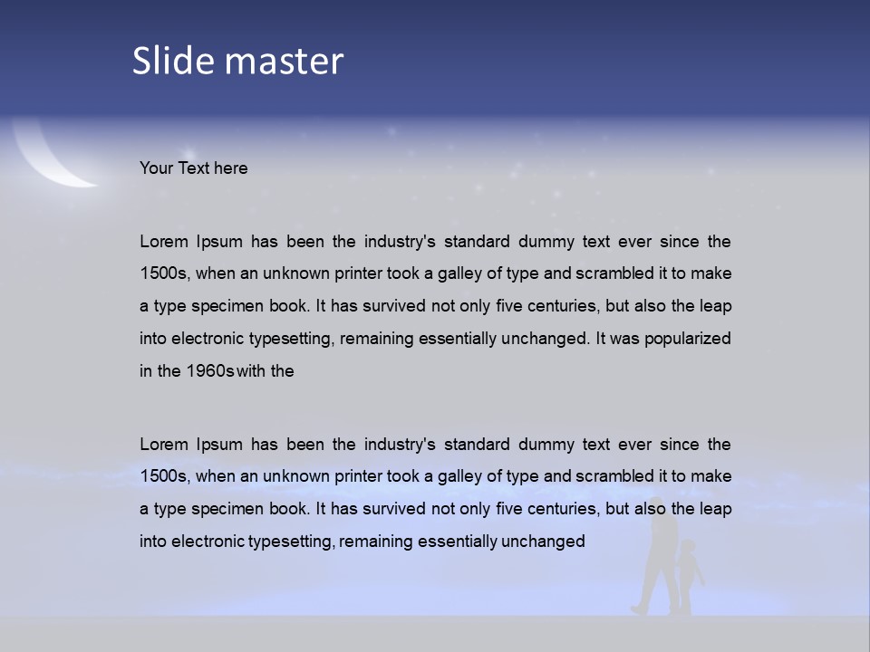 Hand Dust Night PowerPoint Template