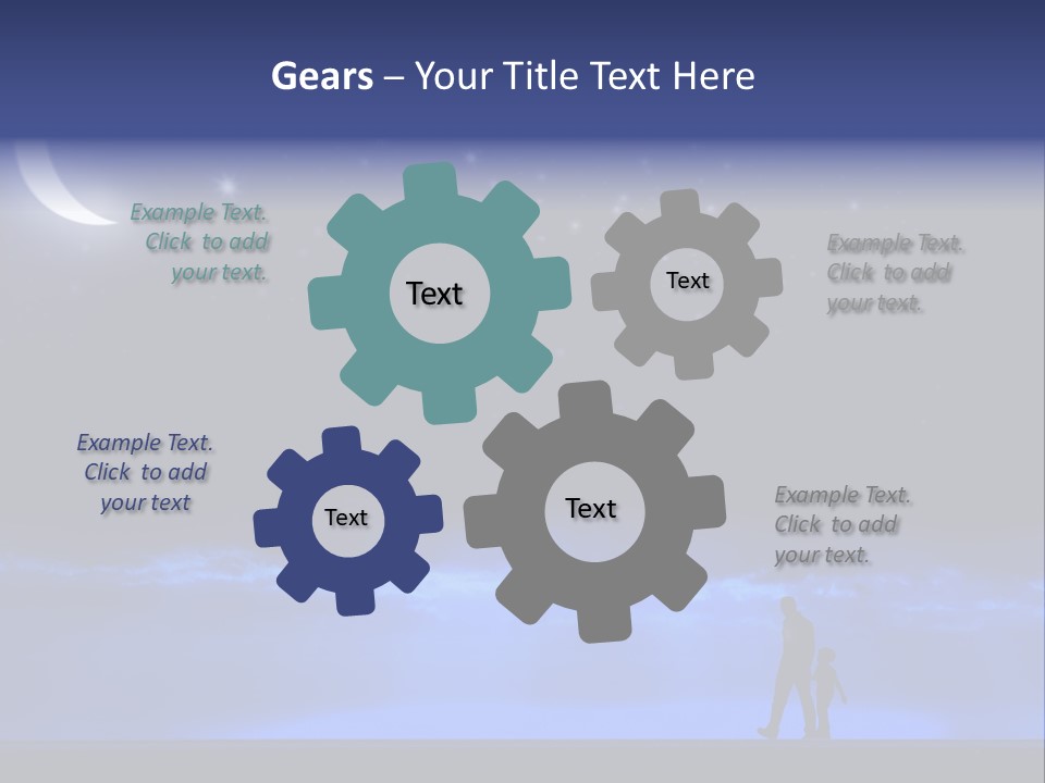 Hand Dust Night PowerPoint Template