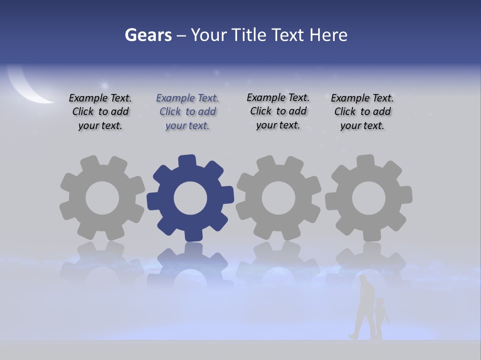 Hand Dust Night PowerPoint Template