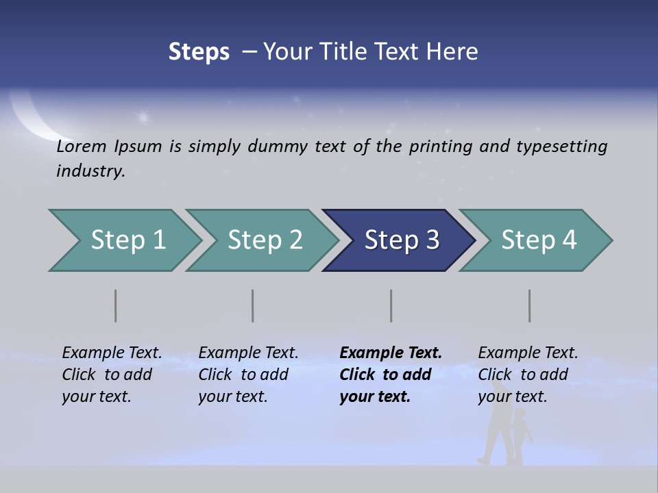 Hand Dust Night PowerPoint Template