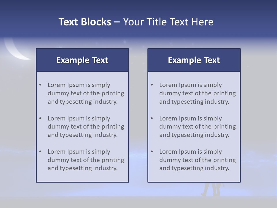Hand Dust Night PowerPoint Template