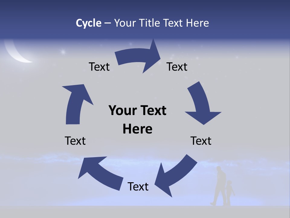 Hand Dust Night PowerPoint Template