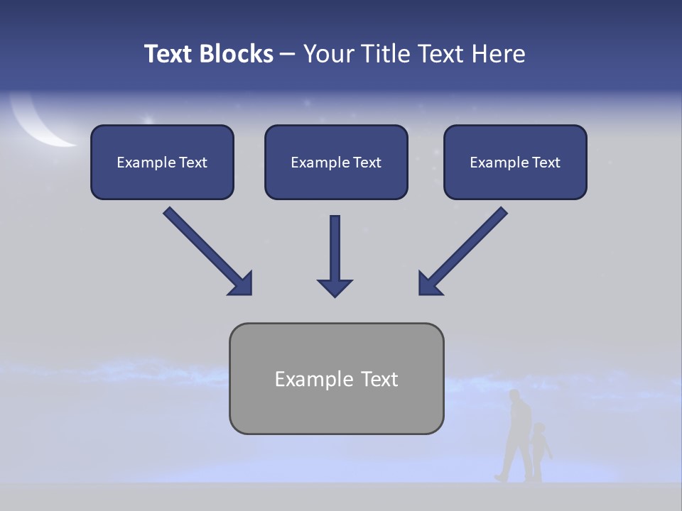 Hand Dust Night PowerPoint Template