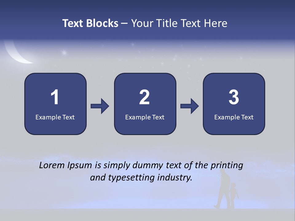 Hand Dust Night PowerPoint Template